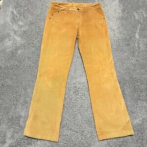 Prana Pants Womens Medium (30x29) Hiking Micro Cord Brown Outdoor